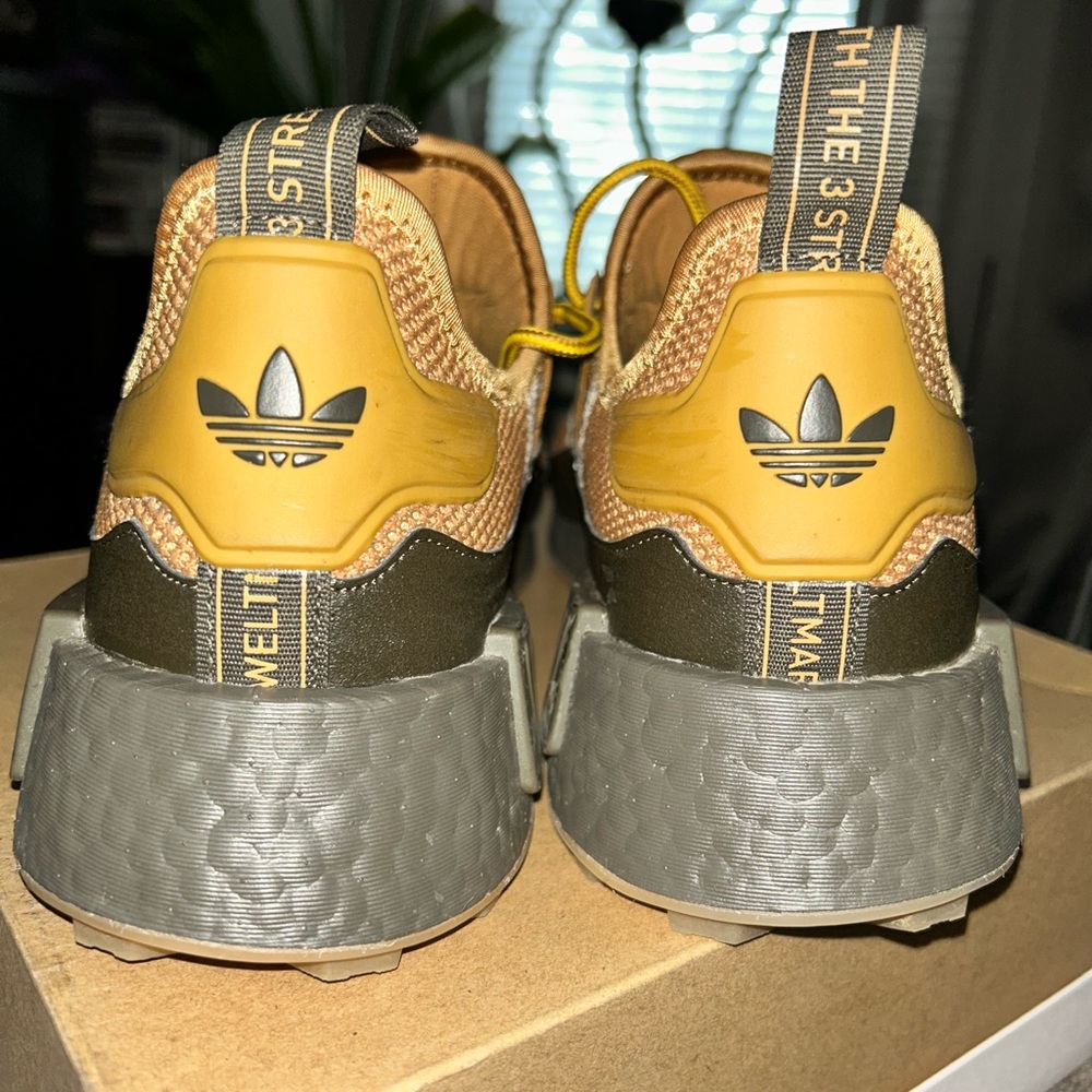 Adidas Men's Tan and Yellow Sneakers - Picture 3 of 7